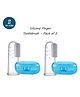 Tiny Tycoonz Soft Silicone Finger Toothbrush With Case Pack of 2 - Blue