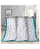 Babywish Organic Muslin All Seasons Quilt Leaf Print - Multicolour