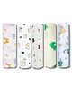 LazyToddler Organic Cotton Muslin Baby Swaddle Blanket Panda Pack Of 5 - Multicolor