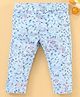 Simply Premium Full Length Leggings Floral Print - Blue