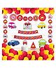 Untumble Car Birthday Paper Fan Kit - Multicolor