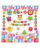 Untumble Monster Birthday Paper Fan Kit - Multicolor