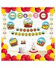 Untumble Train Themed Birthday Kit Multicolor - Pack of 56
