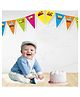 Untumble Train Birthday Triangle bunting Multicolour - 300 cm