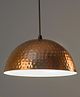 Homesake Classic Copper Hammered Pendant Light - Rose Gold