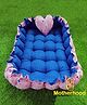 Motherhood Rectangular Tub With Heart Shape Baby Pillow Polka Dots - Blue Pink
