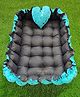 Motherhood Rectangular Tub With Heart Shape Baby Pillow Polka Dots - Blue 