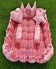 Motherhood Rectangular Tub With 5 Pillows Star And Pattern Print - Pink Red
