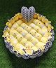 Motherhood Round Tub With Heart Shaped Pillow Star Print - Yellow