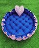 Motherhood Round Tub With Heart Shaped Pillow Star Print - Blue Pink