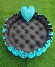Motherhood Round Tub With Heart Shaped Pillow Star Print - Blue