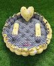 Motherhood Round Tub With Heart Shaped Pillow & Side Support Star Print - Yellow