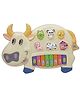 New Pinch Funny Cow Shape Musical Piano Toy  -  (Colour may vary)