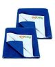 OYO BABY Baby Bed Protector Small | for Newborn - 6 Months | Soft, Waterproof Dry Sheet 70×50 cm (Pack of 2) | Quick Dry, Extra Absorbent & Rash-Free - Royal Blue