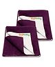 OYO BABY Large Size Pack of 2 Baby Dry Sheets | Waterproof Mattress Protectors 140×100 cm | Quick Dry, Soft, Breathable Fabric | Suitable for Kids Aged 0-10 Years - Plum