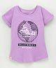Sundae Kids Half Sleeves Top Text Print - Pink