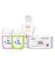 Fabie Baby Wipes (72Pcs) Sanitizer (30ml) Each And Body Lotion (250ml) Combo - Pack of 3