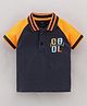 Cucumber Half Sleeves Polo T-Shirt Cool Print - Orange