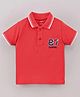 CUCUMBER Half Sleeves Cotton T-shirt Printed - Red