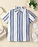 Kookie Kids Half Sleeve Striped Top - Blue