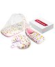 VParents Fruity Baby Feeding Pillow Bedding Set with Mosquito net and Sleeping Bag Combo - Pink