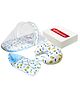 VParents Fruity Baby Feeding Pillow Bedding Set with Mosquito net and Sleeping Bag Combo - Blue