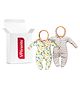 VParents Zoey Hooded Footed Rompers Pack of 2 - Orange (Design May Vary)