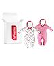 VParents Zoey Hooded Footed Rompers Pack of 2 - Red(Design May Vary)