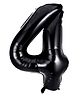 Shopping Time Black 4 Number Foil Balloon - Black 