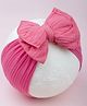 Arendelle Self Design Detail With Bow Applique Headband - Pink