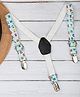 Arendelle Alphabet Letters Print Suspenders - Light Blue