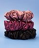 Arendelle Pack Of 3 Satin Scrunchies - Multi Colour