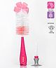 Babyhug 2 In 1 Bottle & Nipple Cleaning Brush - Pink