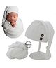 Babymoon Stretchable Wrap & Knotty Cap Photography Props  - White