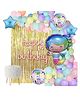 Party Anthem Happy Birthday Balloons Set Mermaid Theme Multicolour - Pack of 210