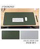  Syga Waterproof PU Desk Protector Mat - Green Silver