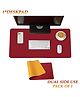  Syga Waterproof PU Desk Protector Mat - Red Yellow