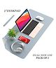  Syga Waterproof PU Desk Protector Mat - Grey Silver