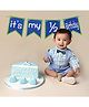 Johra 1/2 Birthday Decoration Banner - Blue