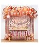 Johra Birthday Decoration Kit Rose Gold - Pack of 67