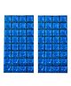 Johra Square Foil Curtain Birthday Decoration Blue - Pack of 2