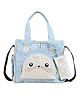 Mi Dulce An'ya Organic Canvas Sealion Printed Diaper Bag - Blue