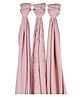 Mi Dulce An'ya Organic Cotton Star Printed Swaddle Wrapper Blush Pink - Set of 3