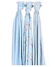 Mi Dulce An'ya Organic Cotton Star Printed Swaddle Wrapper Sky Blue - Set of 3