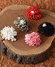 Funkrafts Floral Detail Pack Of 5 Alligator Hair Clips - Multicolor