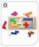 Aditi Toys Mind Game Tangram Puzzle Multicolour - 12 Pieces
