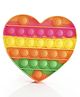 Aditi Toys Heart Shape Glow in The Dark Pop it Bubble Fidget Toy - Multicolor
