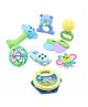 Aditi Toys Rattles in a Bag Set of 8 - Multicolour