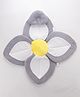 Baby Bath Net With Pillow Flower Shape - Grey