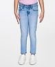 AND Girl Full Length Solid Jeans - Blue